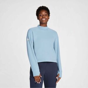 Hoka One One Women’s Fleece Pullover Sweatshirt – Light Blue